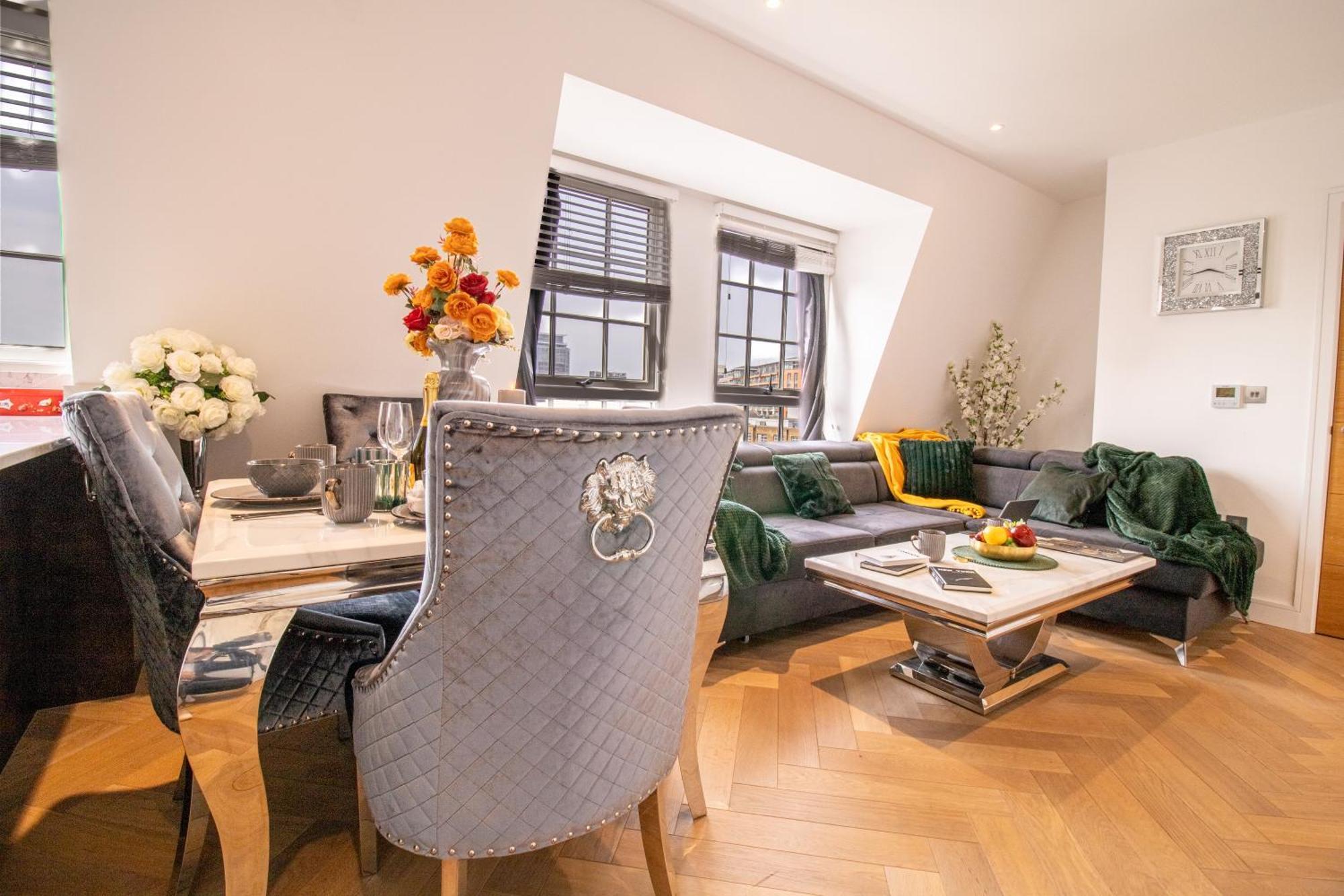 Luxurious 1-Bedroom Penthouse In Marble Arch 71 London Kültér fotó