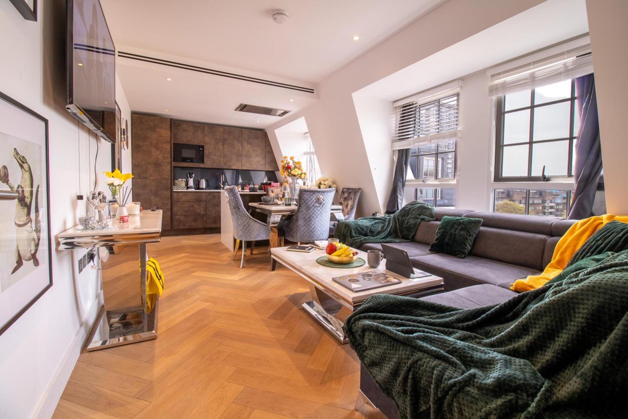 Luxurious 1-Bedroom Penthouse In Marble Arch 71 London Kültér fotó
