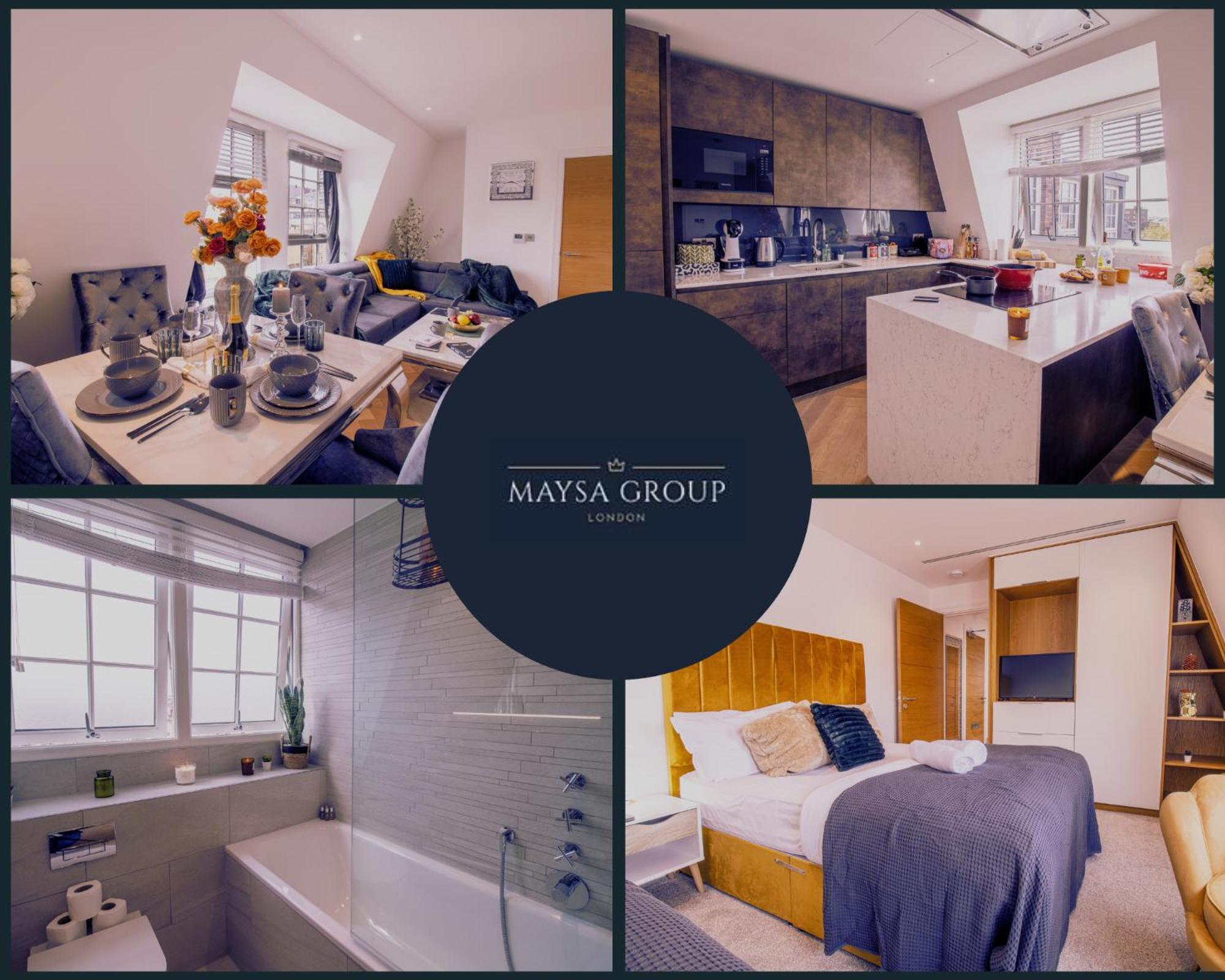 Luxurious 1-Bedroom Penthouse In Marble Arch 71 London Kültér fotó